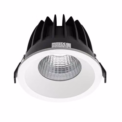 Netlighting Rezzo Modern Recessed LED Downlight, 3000K, White