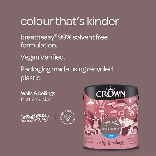 Crown Grape Escape Matt Emulsion Purple 2.5l – 3