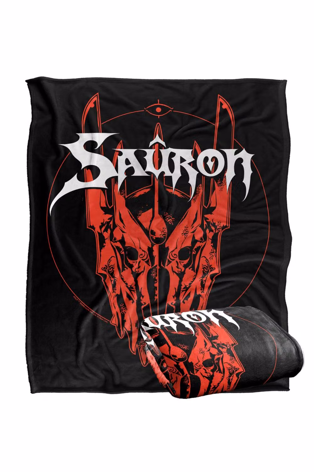 Warner Bros. The Lord of the Rings Sauron Helmet Band Super Soft Fleece Throw Blanket, Multicolour, W: 91.44 cm, D: 147 cm – 7