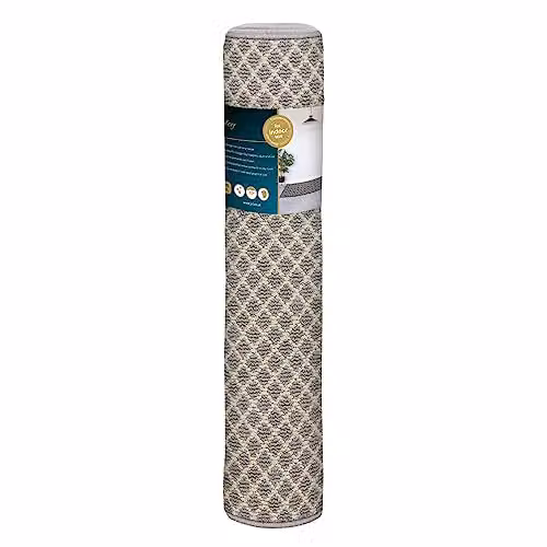 JVL Everley Machine Washable Latex Backed Runner Doormat, Grey, W: 80 cm, L: 120 cm – 4