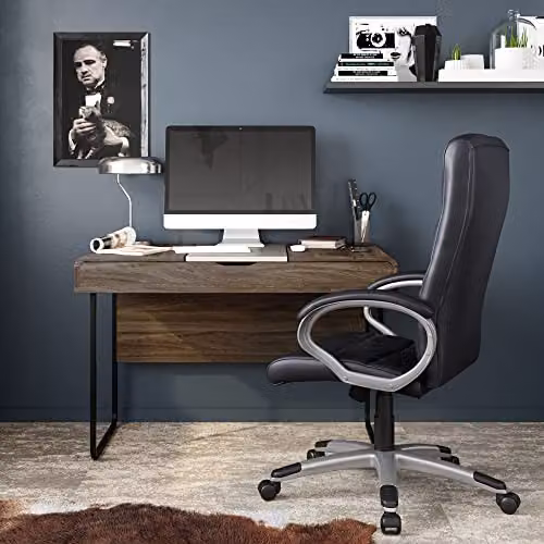 Alphason Hampton Executive Office Chair in Black Synthetic Leather – 2