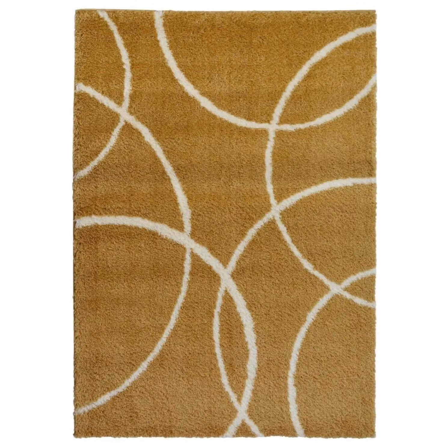 THE RUGS Snug Collection Shaggy Bubbles Design Rug in Yellow, W: 290 cm, D: 200 cm – 2