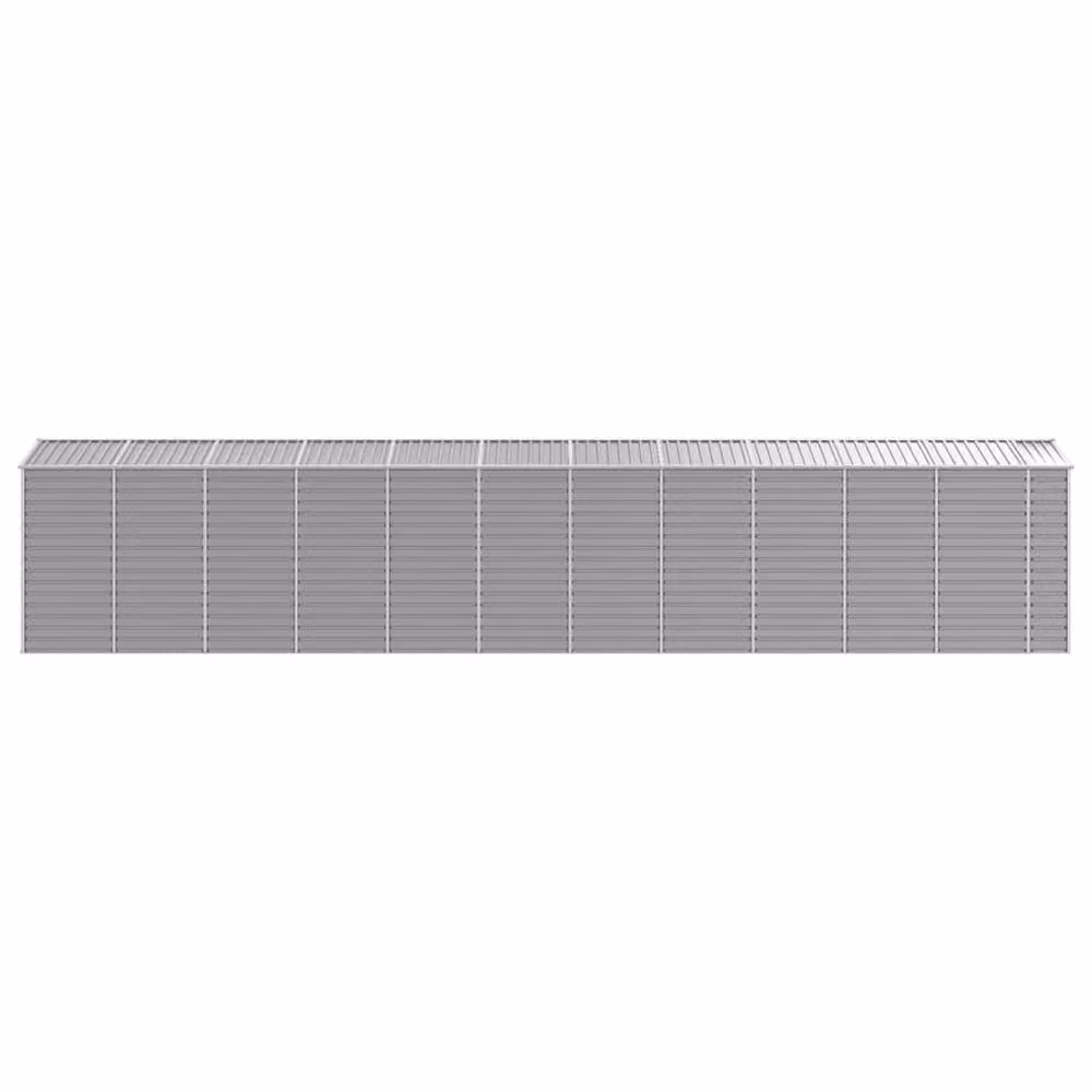 Berkfield Home Garden Shed in Light Grey Galvanised Steel, W/D/H: 191 x 980 x 198 cm – 2