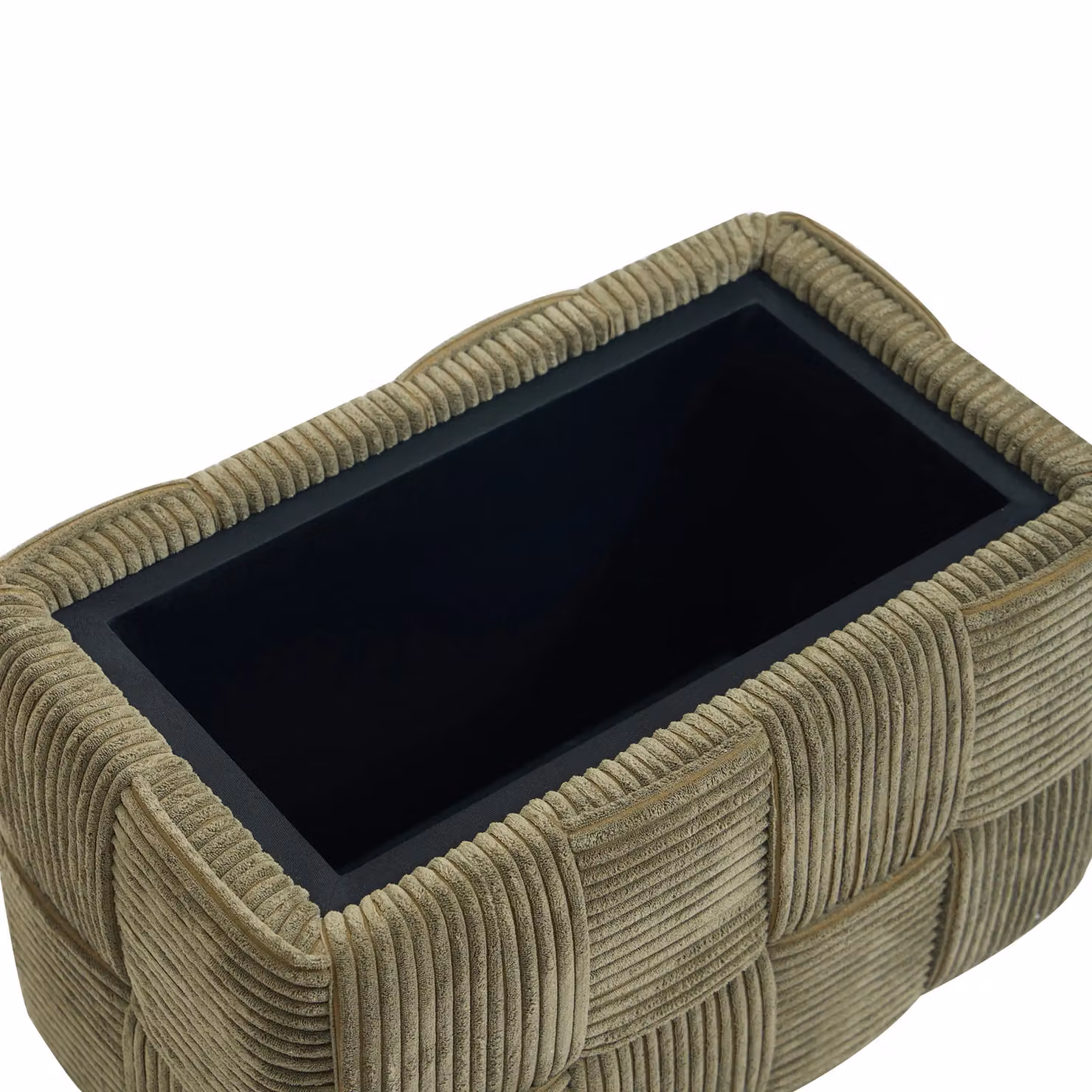 Nordlys Scandinavian Design Straight Bench with Storage in Green Velvet – 4