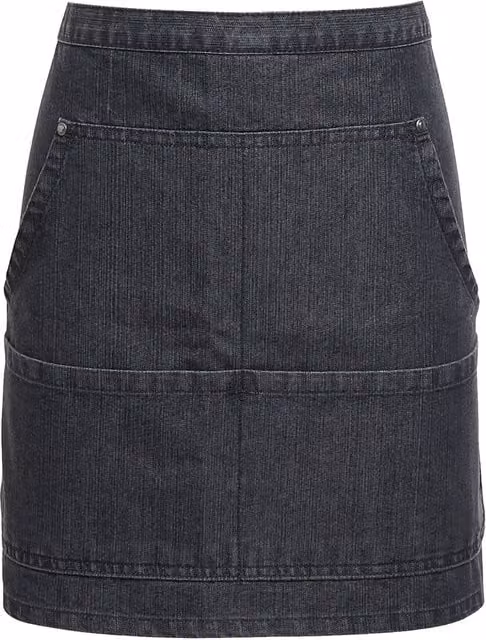 Premier Jeans Stitch Denim Waist Apron in Black