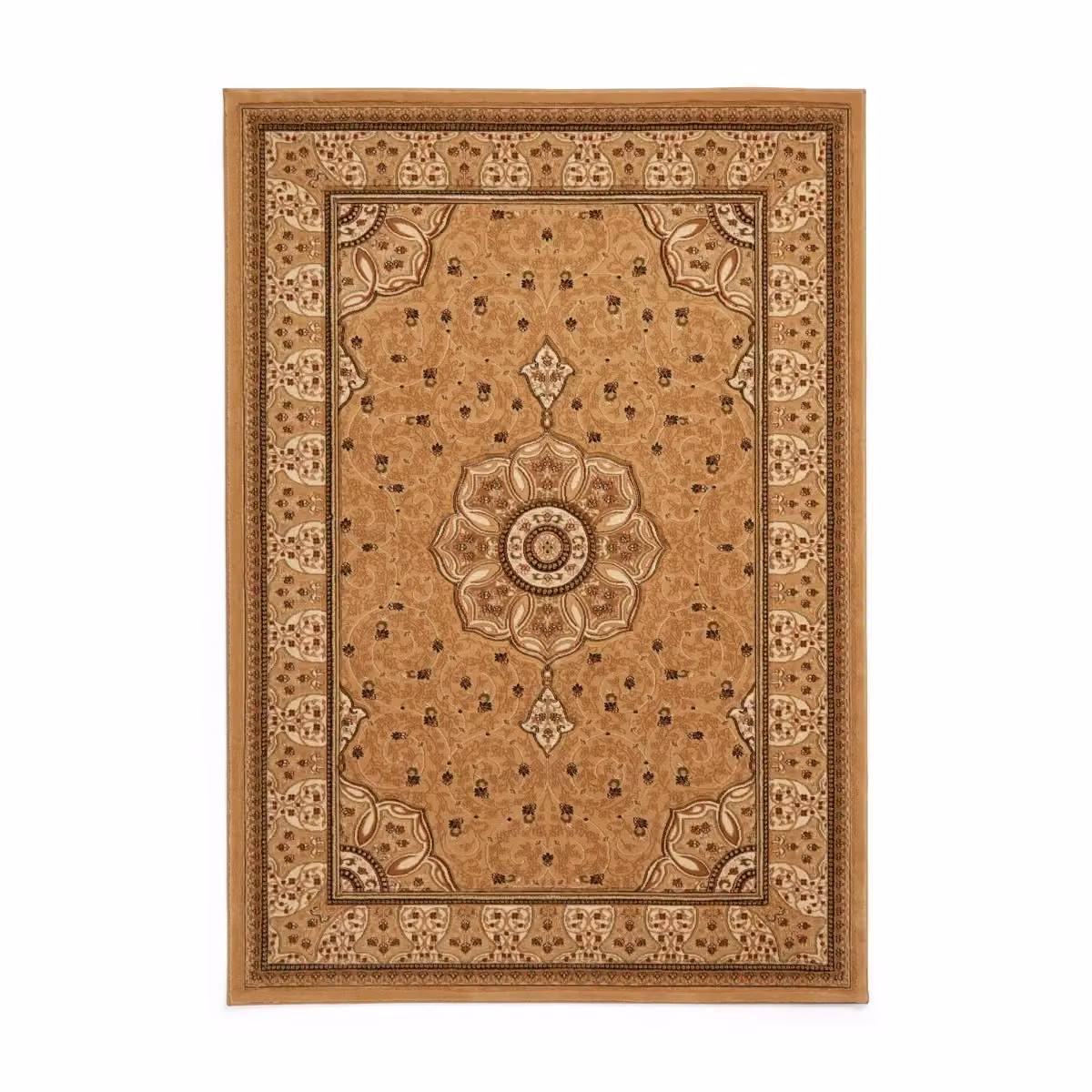 The Rug Shop UK Traditional Floral Easy To Clean Stain-Resistant Area Rug in Beige, W: 280 cm, D: 380 cm – 5