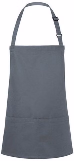 Karlowsky Pocket Buckle Bib Apron in Dark Grey – 1