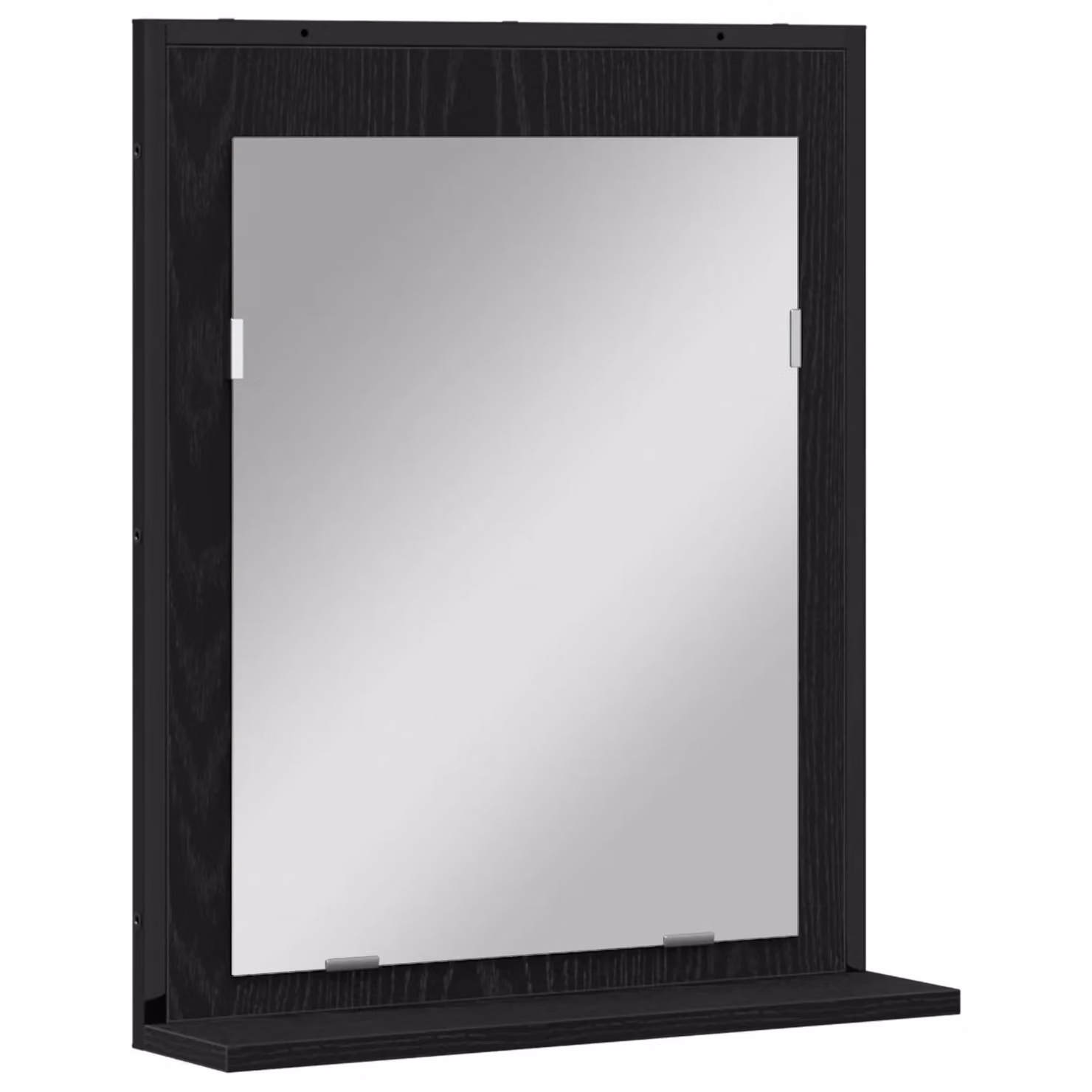 Berkfield Home Black Oak Bathroom Mirror, W: 50 cm, D: 12 cm, H: 60 cm – 2
