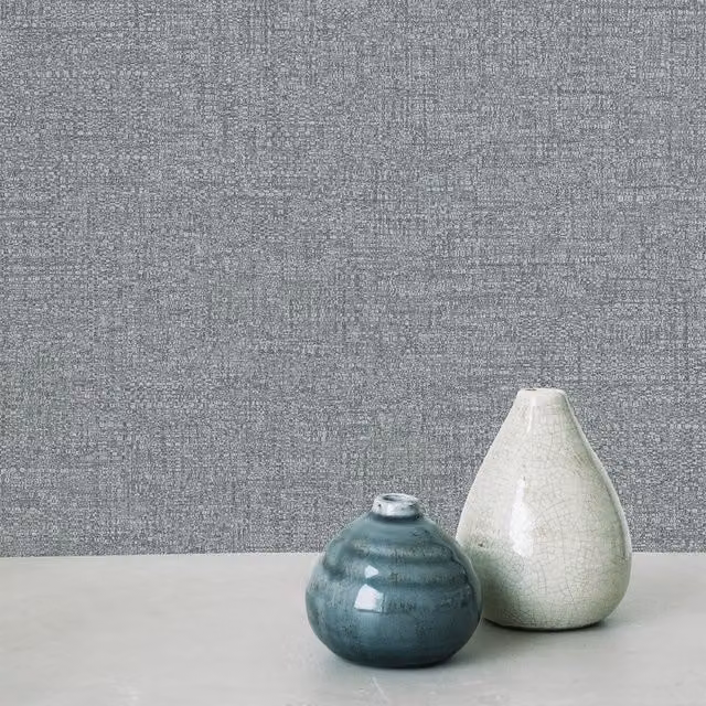 Grandeco Rotan Abstract Grey Wallpaper Roll