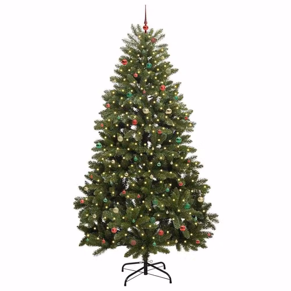 Berkfield Home Artificial Green Christmas Tree with Stand, Height: 300 cm, PVC and Metal – 3