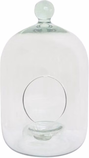 Ivyline Glass Bell Jar Open Terrarium, Clear, H: 30 cm, D: 15 cm – 1