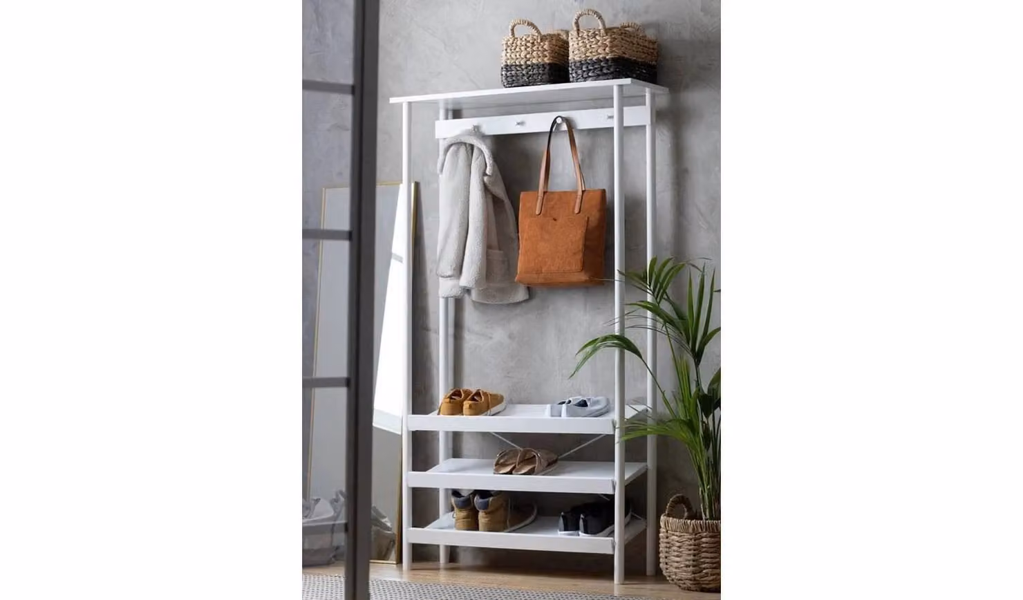 Aden White Hallway Tallboy by Cheap Furniture Warehouse