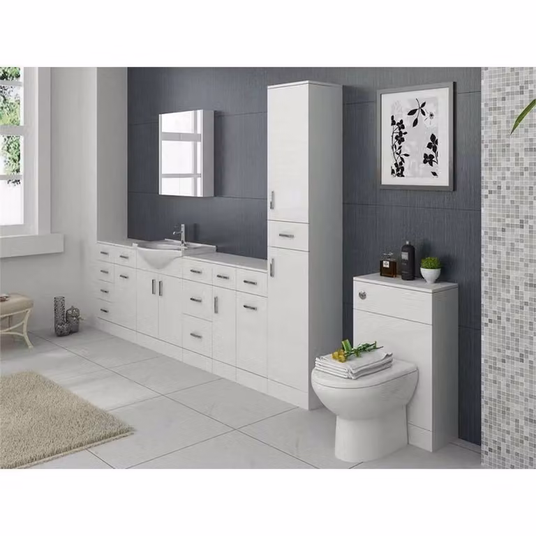Kelvenix Concealed WC Unit Cabinet in White