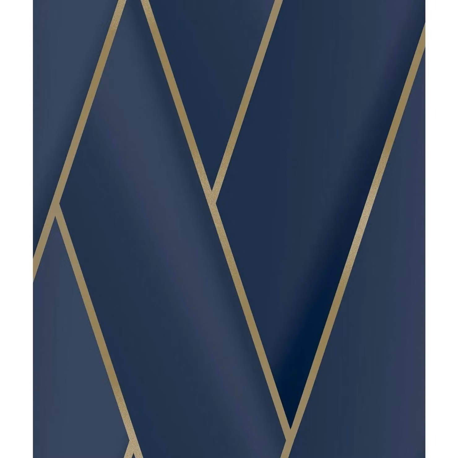 Debona Armando Herringbone Geometric Art Deco Wallpaper in Blue – 2