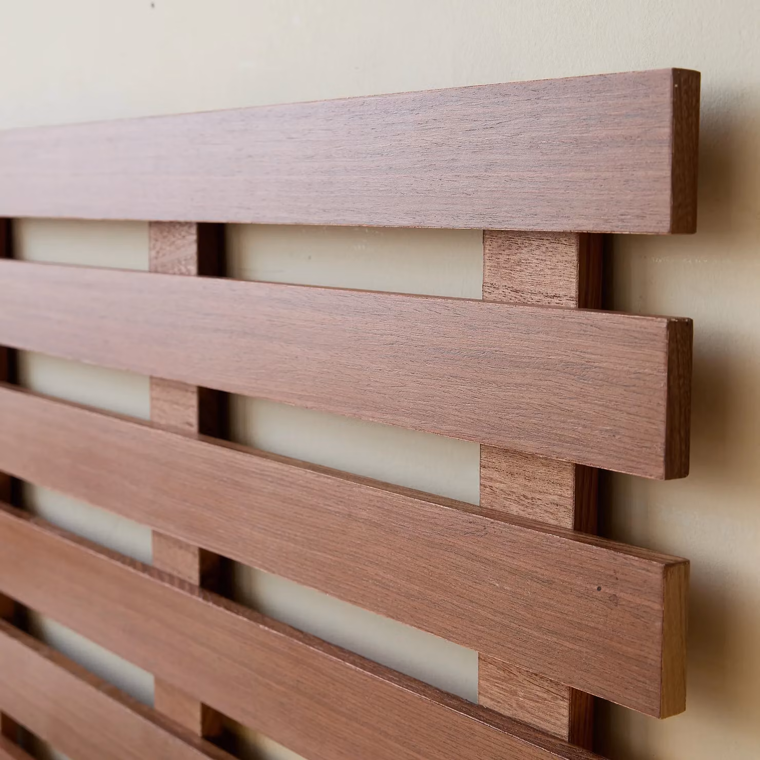 Nordlys Solid Wood Headboard in Brown Walnut Finish, EU King Size 180 x 200 cm – 4