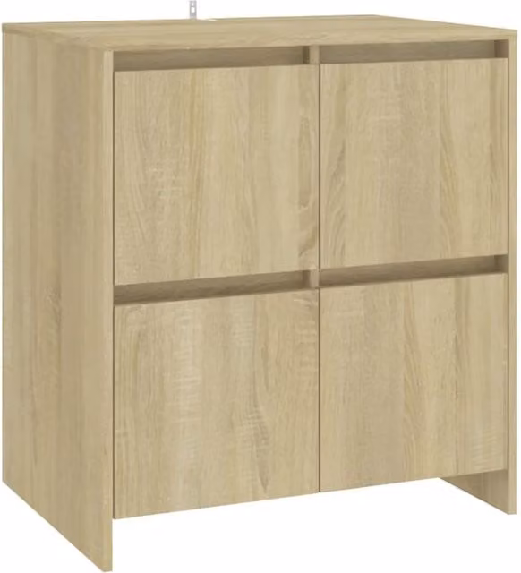 Berkfield Home Decorative 2 Piece Sonoma Oak Sideboard in Beige – 1
