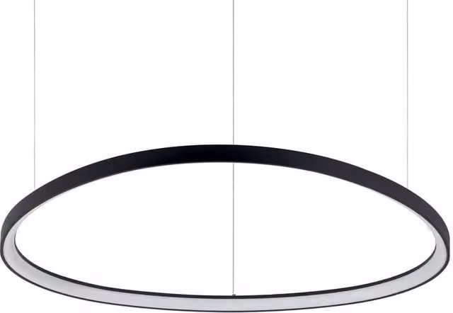 Netlighting Gemini Integrated LED Pendant Ceiling Light, Black, 9100lm, 4000K, Dimmable
