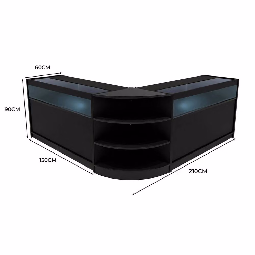 Monstershop Theseus LED Shop Counter Set LM60 and 2 x B1500 in Black – 2