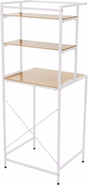 VOGREX White 3-Tier Over-The-Washer Bathroom Space Saver Rack