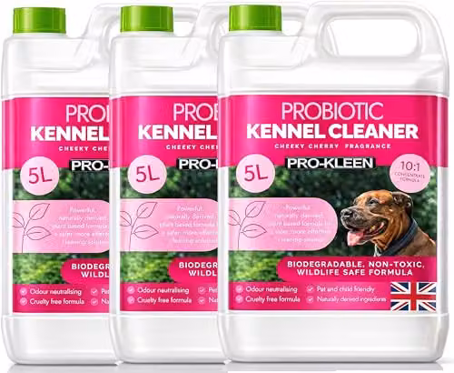 Pro-Kleen ProBiotic Kennel Cleaner Cherry Fragrance, 3 x 5 l