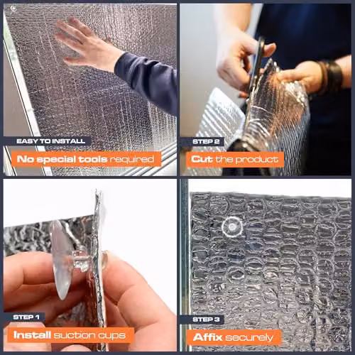 SuperFOIL Silver Solar Window Reflector Kit – 4