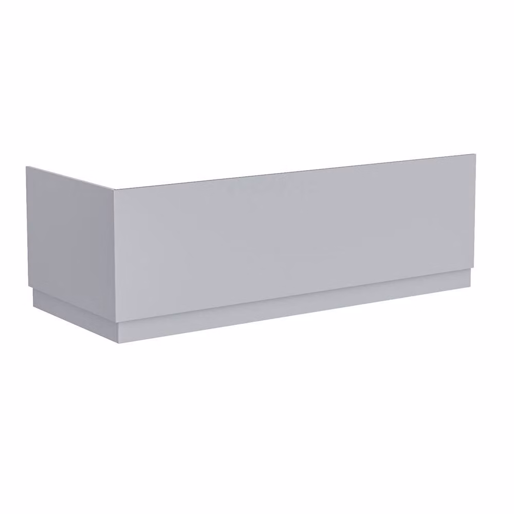 Nes Home Waterproof Acrylic Bath Panels in Matt Grey, W: 1800 mm, D: 800 mm – 2