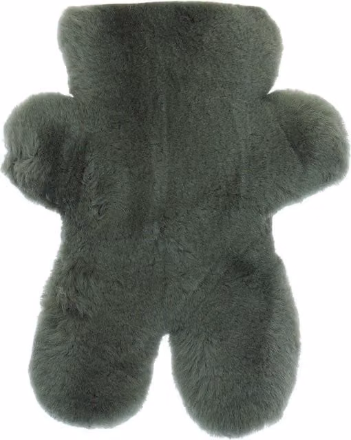 Fenland England Teddy Real Sheepskin Water Bottle in Green, 2.0 l