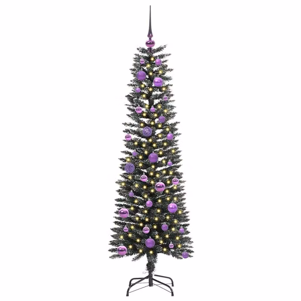 Berkfield Home Green Artificial Christmas Tree with 150 LEDs, W/D/H: 43 x 43 x 150 cm – 3