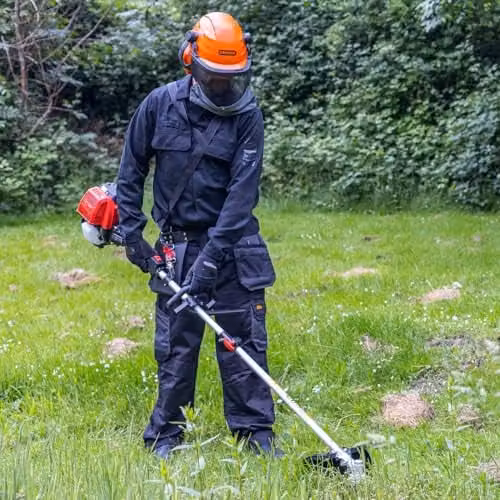 SIP 4-in-1 Petrol Brush Cutter, Hedge Trimmer, Grass Trimmer and Pruning Saw with 31cc 4-Stroke Engine in Silver – 2