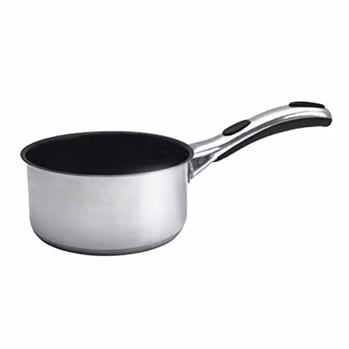 Sabichi Living Easy Grip Stainless Steel Milk Pan, Silver, W/D/H: 15.5 x 31.5 x 10 cm