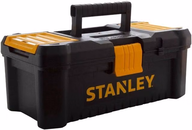 Stanley Essential Plastic Tool Box with Inserts, Black – 1