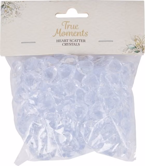 True Moments Transparent Heart Scatter Crystal Beads
