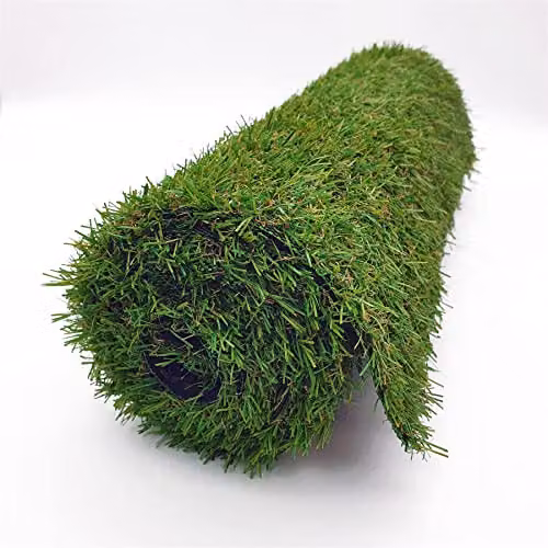 WALPLUS Artificial Grass Rug, Green, W: 100 cm, D: 80 cm, 20mm Pile