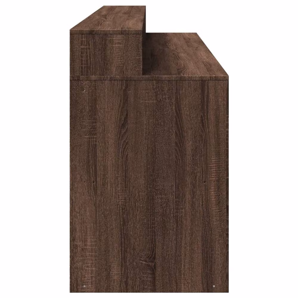 Berkfield Home Brown Oak Gaming Desk with LED Lights, W/D/H: 200 x 55 x 91 cm – 5