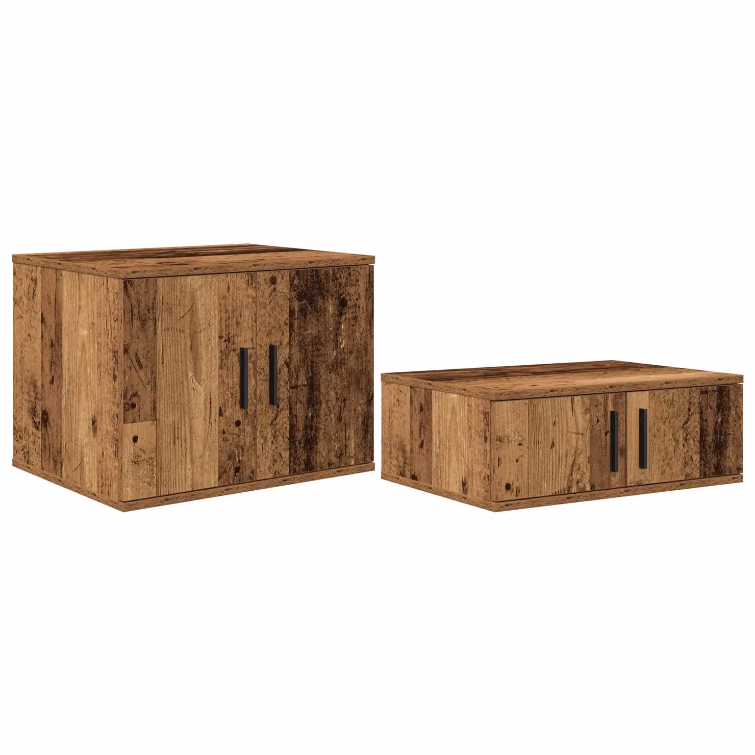 Berkfield Home Rustic Old Wood Storage Cabinet in Brown, W: 108 cm, D: 40 cm, H: 40 cm – 1