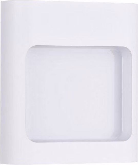 Netlighting Tall Outdoor Flush Wall Lamp in White, LED 6W, 388lm, 3000K, IP54 – 1