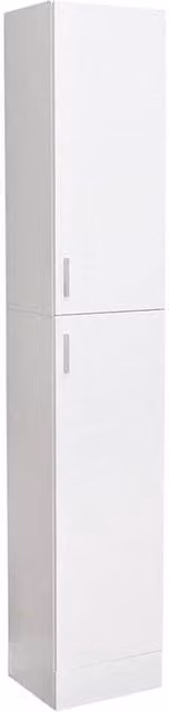 Kelvenix White High Gloss Freestanding Tall Bathroom Cabinet, Height: 190 cm – 1