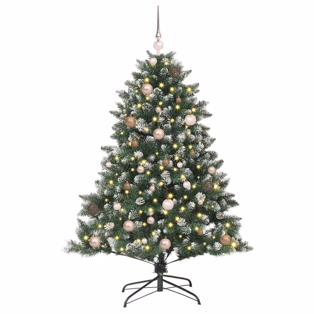 Berkfield Home Green Artificial Christmas Tree with Stand, W/D/H: 105 x 105 x 150 cm – 3