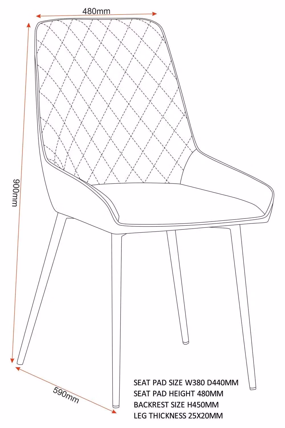 Seconique Avery Set of 2 Green Velvet Dining Chairs with Armrests – 6