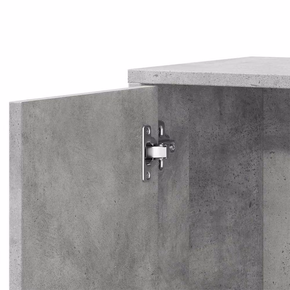 Berkfield Home Sideboard in Concrete Grey, W/D/H: 60 x 31 x 70 cm – 3