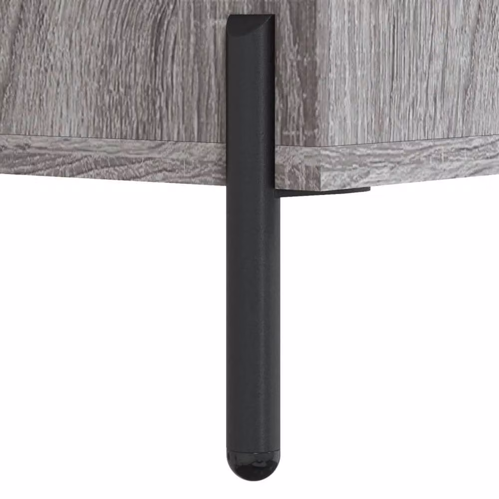 Berkfield Home Decorative Coffee Table in Grey Sonoma, W/D/H: 50 x 50 x 40 cm – 3