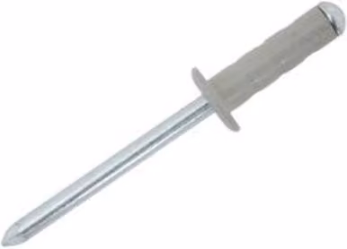JRP Riveting Products Grey Dome Head Steel Rivets, 4.8 x 15 mm