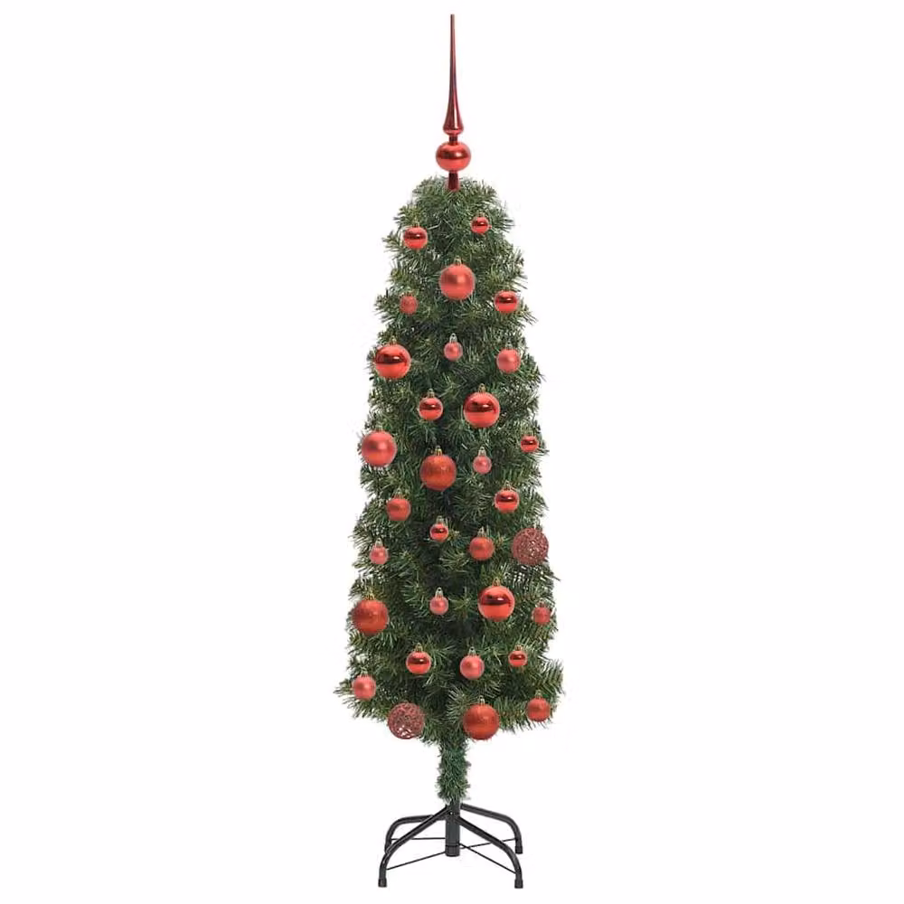 Berkfield Home Green Artificial Christmas Tree with 150 Warm White LEDs and Stand – 4