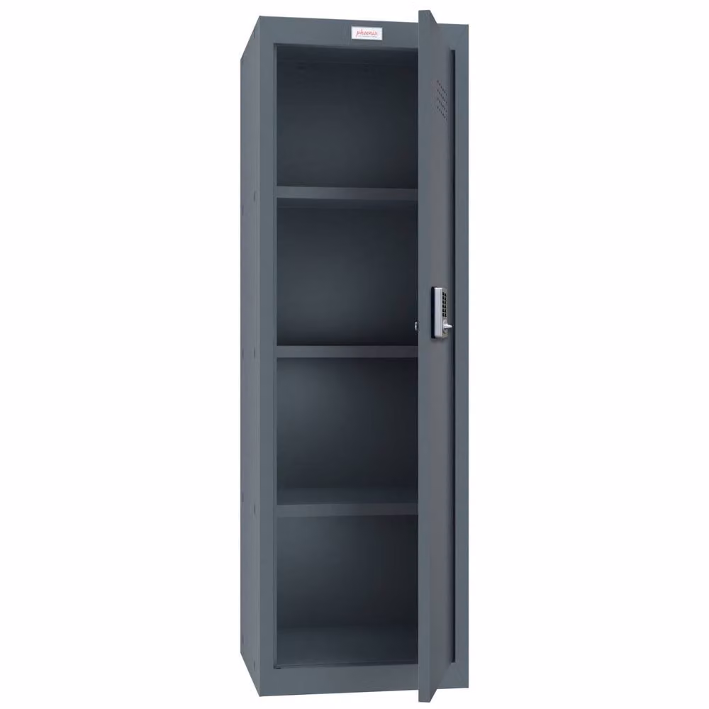 Phoenix Safe Company Grey Cube Locker CL1244AAE with Electronic Lock and Hinged Doors, 173L, W/D/H: 120 x 120 x 120 cm – 2