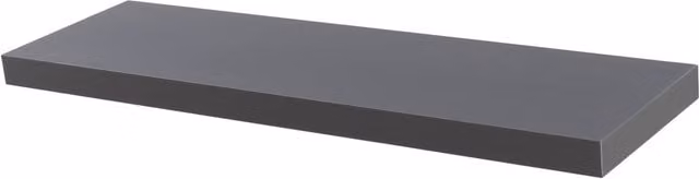 Harbour Housewares Modern Floating Wall Shelf with Integrated Lighting, Grey, W: 80 cm – 5