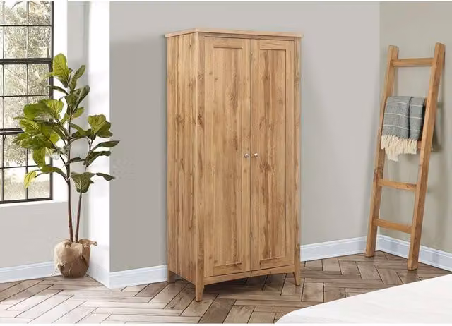 Birlea Hampstead 2 Door Double Wardrobe in Oak – 1