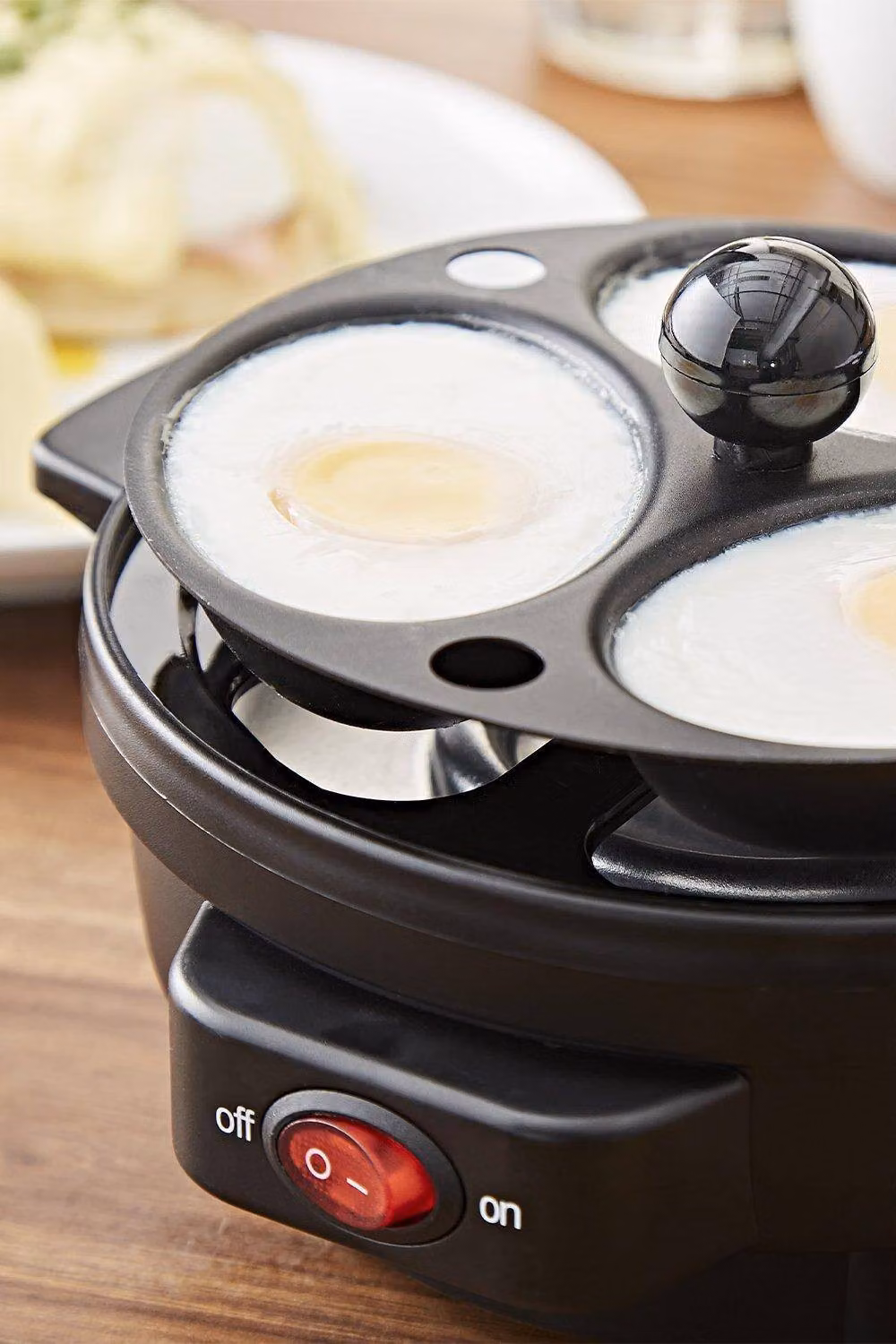 Swan Egg Boiler and Poacher in Black with Stainless Steel – 2