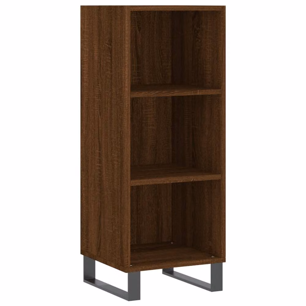 Berkfield Home Modern Brown Oak Sideboard, W/D/H: 34.5 x 32.5 x 90 cm – 3