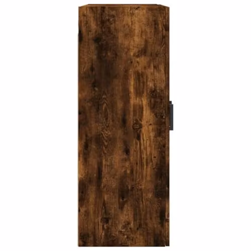 vidaXL Wall Mounted Cabinet in Smoked Oak with Glass Doors, W/D/H: 69.5 x 34 x 90 cm – 5