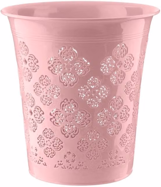 Kelvenix Pink Metal 8L Waste Paper Bin